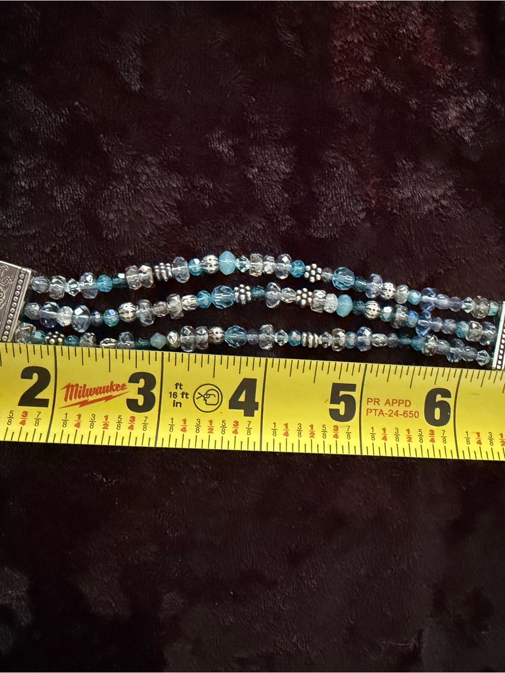 Brighton Silver-Tone Blue Crystal Necklace and Bracelet and earring Set - Picture 8 of 10